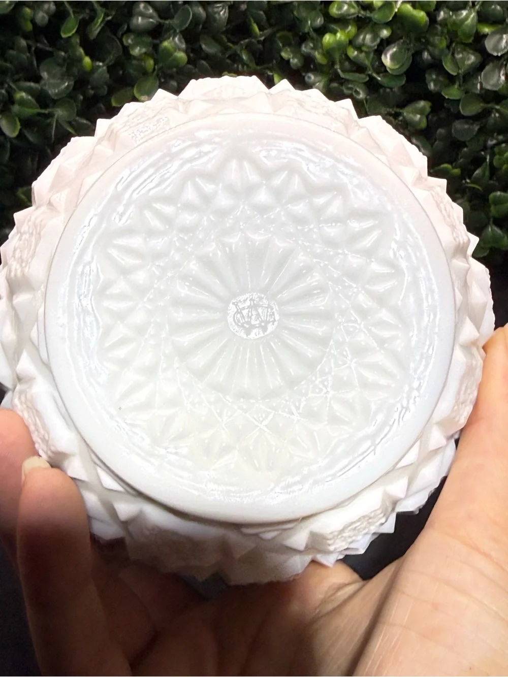 *GLOWS* Vintage Westmoreland Covered Candy Dish w/ Lid